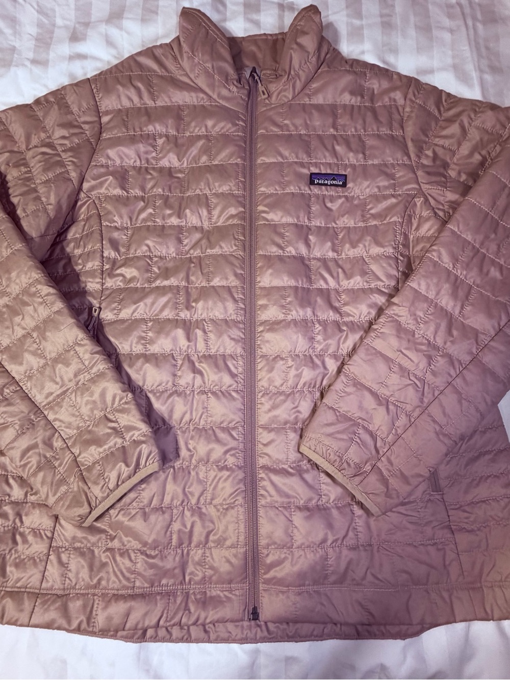Patagonia Women's Nano Puff Insulated Jacket Mauve Sz 2XL Quilted Puffer Gorp